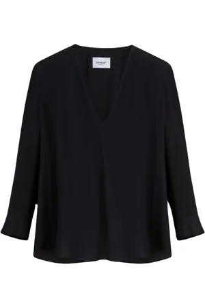 Dondup Dames, Blouses & Shirts, Zwart, Maat: M