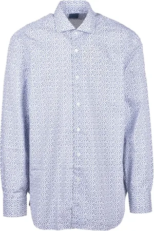 BARBA Heren, Overhemden, Blauw, Maat: 3XL Katoen