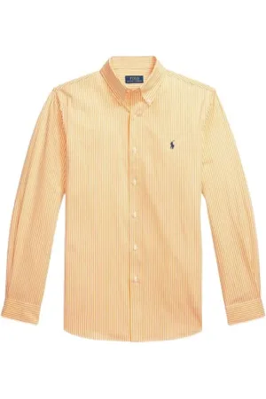 Ralph Lauren Heren, Overhemden, Oranje, Maat: L Katoen
