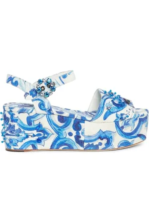 Dolce & Gabbana Dames, Schoenen, Blauw, Maat: 37 EU
