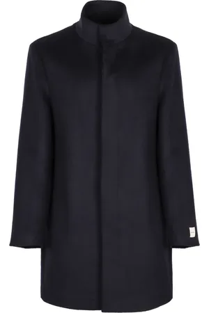 Calvin Klein Heren, Mantels, Blauw, Maat: S Wol