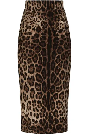 Dolce & Gabbana Dames, Rokken, Bruin, Maat: M Wol