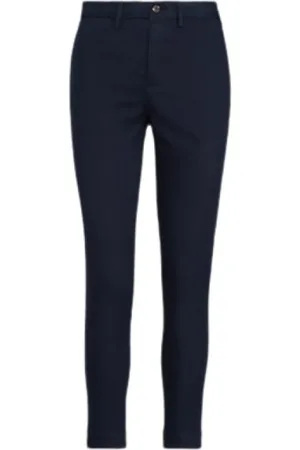 Ralph Lauren Dames, Broeken, Blauw, Maat: 2XS Katoen