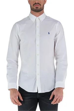 Ralph Lauren Heren, Overhemden, Wit, Maat: L Katoen