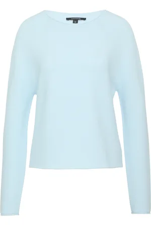Comma, Dames, Truien, Blauw, Maat: L Katoen