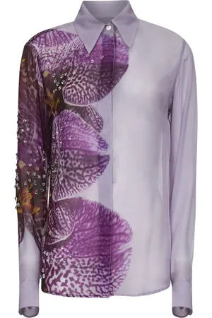 DRIES VAN NOTEN Dames, Blouses & Shirts, Veelkleurig, Maat: S Zijde