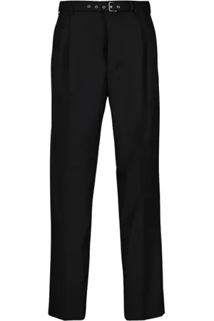 Prada Heren, Broeken, Zwart, Maat: M Wol