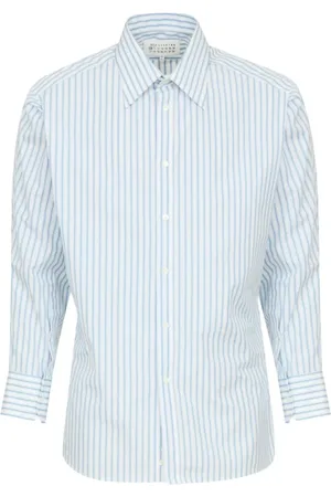 Maison Margiela Heren, Overhemden, Blauw, Maat: XS Katoen