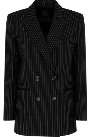 Pinko Dames, Jassen, Zwart, Maat: XS Wol