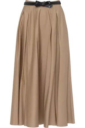 Elisabetta Franchi Dames, Rokken, Bruin, Maat: S Poliester