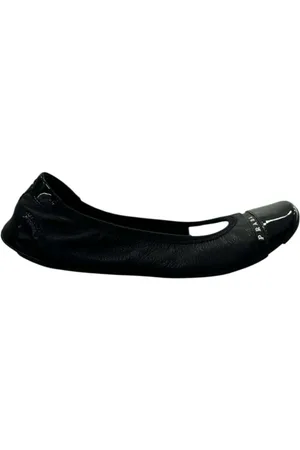 Prada Dames, Schoenen, Zwart, Maat: 36 EU Leer