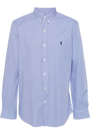 Ralph Lauren Heren, Overhemden, Blauw, Maat: 2XL Katoen