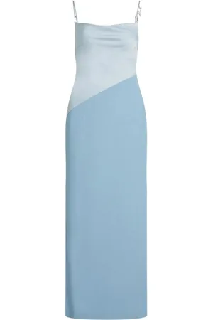 Karl Lagerfeld Dames, Jurken, Blauw, Maat: S Satijn