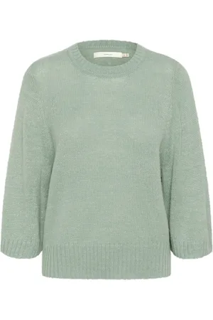 INWEAR Dames, Truien, Groen, Maat: XL Wol