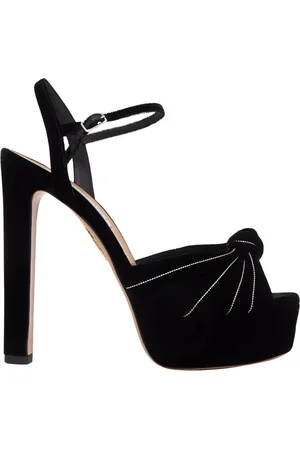 Aquazzura Dames, Schoenen, Zwart, Maat: 38 1/2 EU Suède