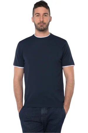 Daniele Fiesoli Heren, Tops, Blauw, Maat: XL Katoen