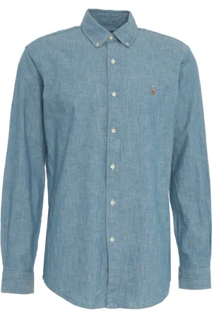 Ralph Lauren Heren, Overhemden, Blauw, Maat: XL Denim