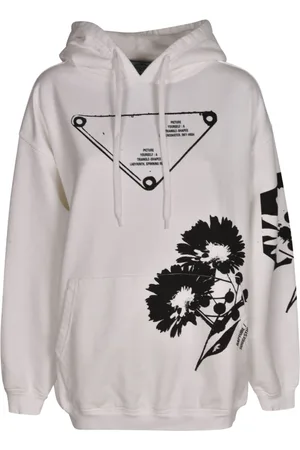 Prada Dames, Sweatshirts & Hoodies, Wit, Maat: XS