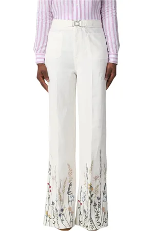 Ralph Lauren Dames, Broeken, Wit, Maat: XL Katoen