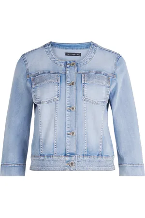 Betty Barclay Dames, Jassen, Blauw, Maat: 4XL Denim