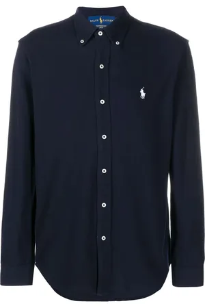 Ralph Lauren Heren, Overhemden, Blauw, Maat: XL