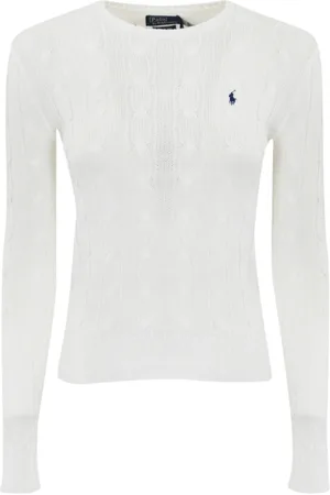Ralph Lauren Dames, Truien, Wit, Maat: M Katoen