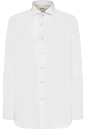 Kiton Heren, Overhemden, Wit, Maat: 5XL Katoen