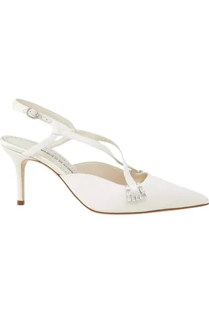Manolo Blahnik Dames, Schoenen, , Maat: 38 EU Satijn