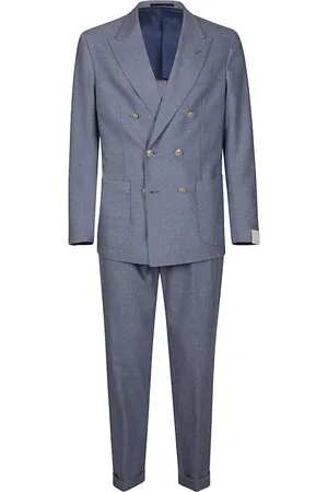 ELEVENTY Heren, Pakken, Blauw, Maat: XL Wol