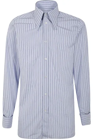 Maison Margiela Heren, Overhemden, Blauw, Maat: M
