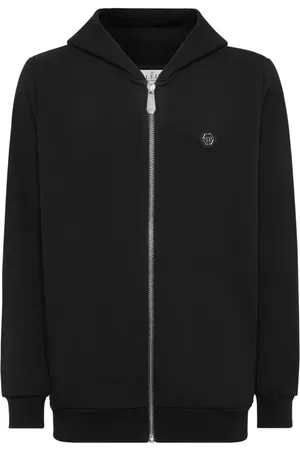 Philipp Plein Heren, Sweatshirts & Hoodies, Zwart, Maat: 2XL Katoen