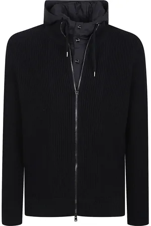 HERNO Heren, Sweatshirts & Hoodies, Blauw, Maat: 2XL Katoen