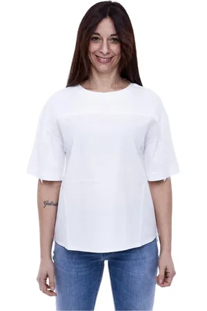 ALPHA STUDIO Dames, Tops, Wit, Maat: S Jersey