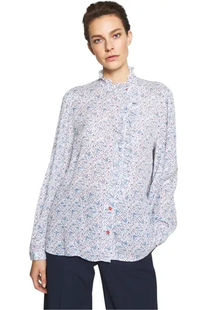 Paul Smith Dames, Blouses & Shirts, Blauw, Maat: L Viscose