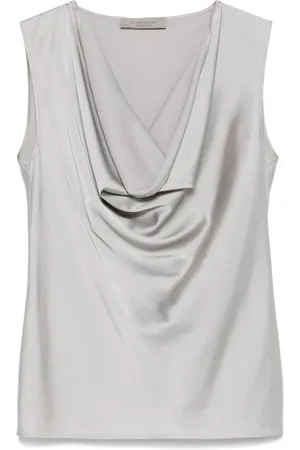 D.EXTERIOR Dames, Tops, Grijs, Maat: M Satijn