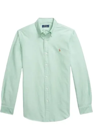 Ralph Lauren Heren, Overhemden, Groen, Maat: M Katoen