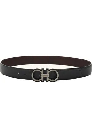 Salvatore Ferragamo Heren, Accessoires, Zwart, Maat: 110 CM Leer