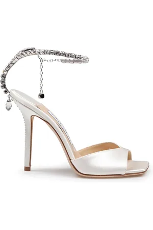 Jimmy Choo Dames, Schoenen, Grijs, Maat: 36 EU Satijn