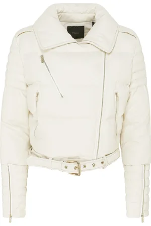 Pinko Dames, Jassen, Wit, Maat: M Poliester