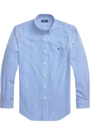 Ralph Lauren Heren, Overhemden, Blauw, Maat: S Katoen