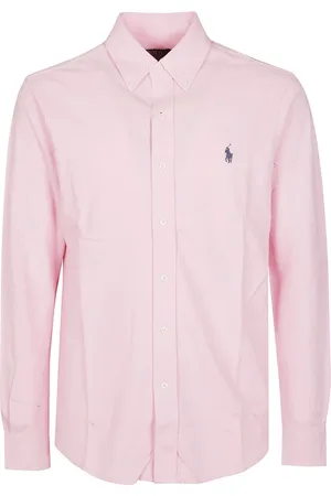 Ralph Lauren Heren, Overhemden, Roze, Maat: M Katoen