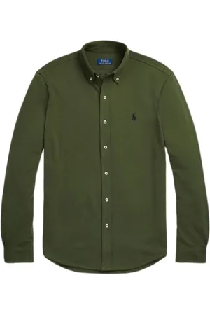 Ralph Lauren Heren, Overhemden, Groen, Maat: XL Katoen