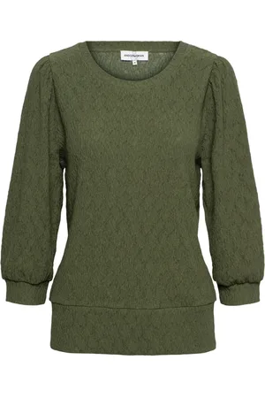 &Co Woman Dames, Tops, Groen, Maat: 2XL Katoen