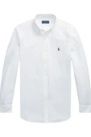 Ralph Lauren Heren, Overhemden, Wit, Maat: L Katoen