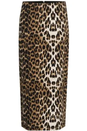 Soaked in Luxury Dames, Rokken, Bruin, Maat: 2XL Viscose