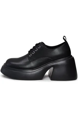 CESARE GASPARI Dames, Schoenen, Zwart, Maat: 39 EU Leer