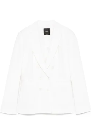 Pinko Dames, Jassen, Wit, Maat: M Viscose
