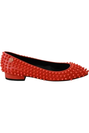 Philipp Plein Dames, Schoenen, Rood, Maat: 35 EU Leer