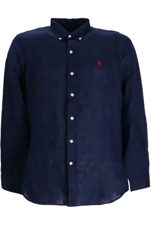 Ralph Lauren Heren, Overhemden, Blauw, Maat: S Katoen
