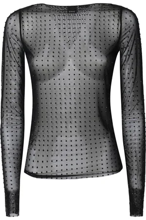 Pinko Dames, Tops, Zwart, Maat: S Polyamide